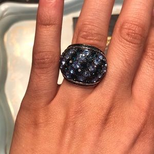 Park Lane Blue Crystal Cocktail Ring